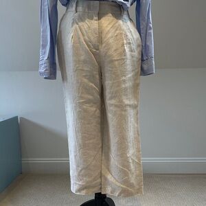 Cropped linen pants